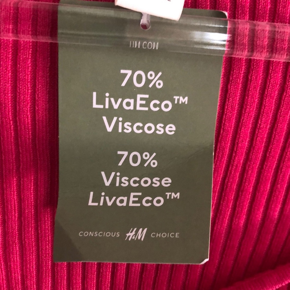 H&M Fuchsia Ribbed Knit Top - Picture 3 of 7